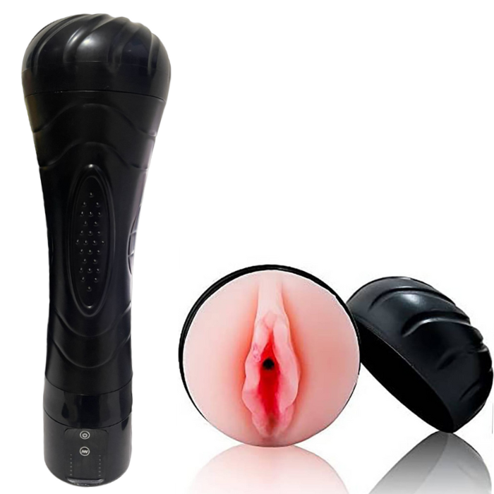 Masturbador Masculino Vagina Linterna Con 20 modos de Vibración